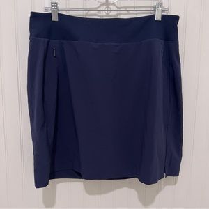 Athleta navy blue 14T  Soho golf tennis leisure workout Skirt Skort